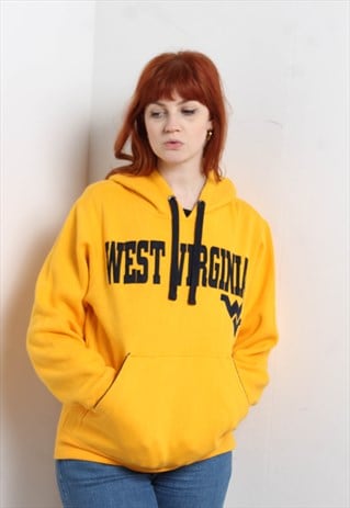 Vintage West Virginia Sweatshirt Hoodie Yellow