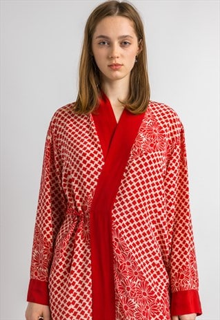 Hanro Silky Long Sleeves Robe Home Dress 6026