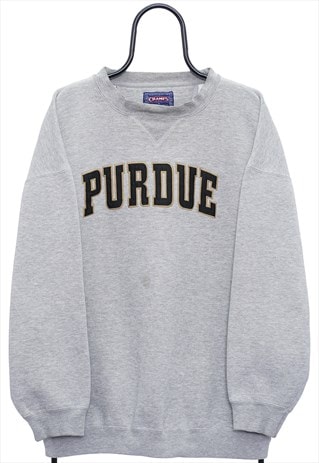 Vintage Purdue Boilermakers NCAA Grey Sweatshirt Womens