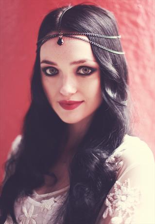 BLACK HEAD CHAIN, CHAIN HEAD PIECE, GOTHIC HEAD CHAIN