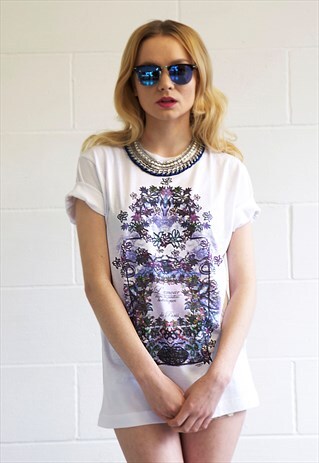 GARDEN DE PARIS, WHITE TEE.