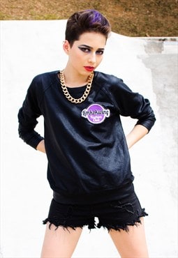 Long Sleeved Patent Top