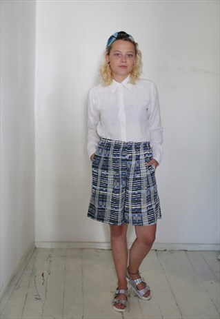 VINTAGE CHECKED SILK SHORTS