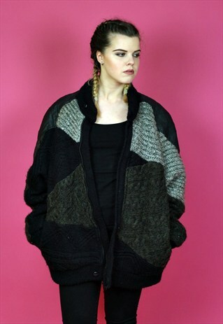 VINTAGE KNITTED HEAVY JACKET