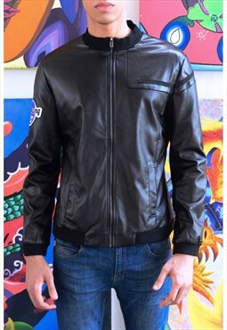 Perforate Leather Jacket