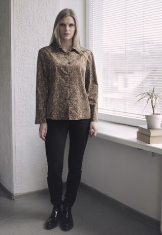 VINTAGE 70'S PAISLEY PATTERNED VELVET JACKET