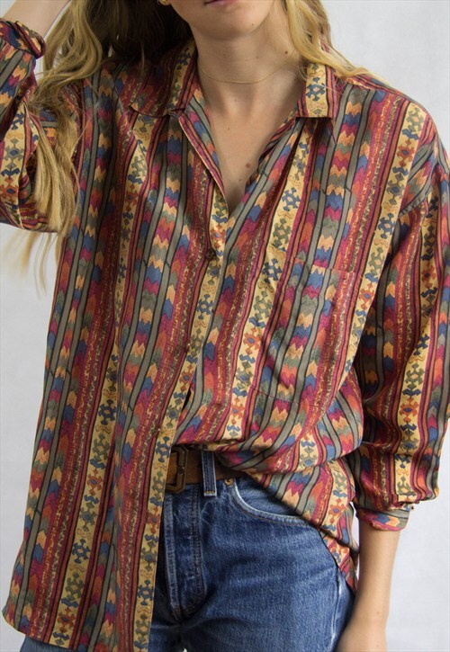 Aztec Silk Shirt