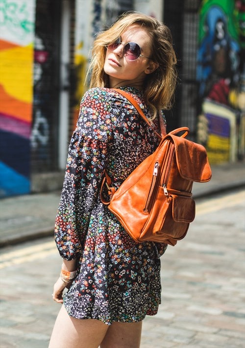 orange backpack