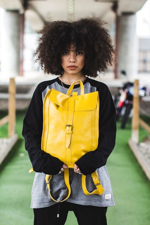 yellow backpack women's