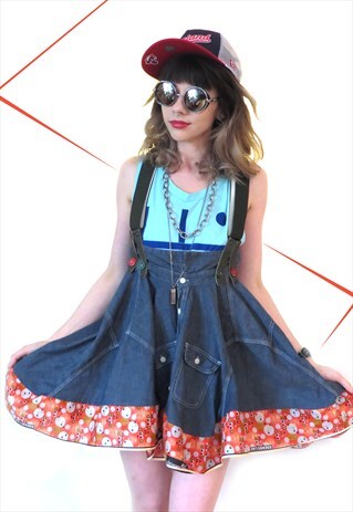 UP-CYCLED PINAFORE SHIRT DRESS