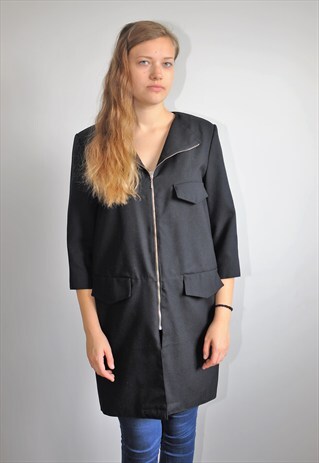 UNIQUE BLACK LONG JACKET
