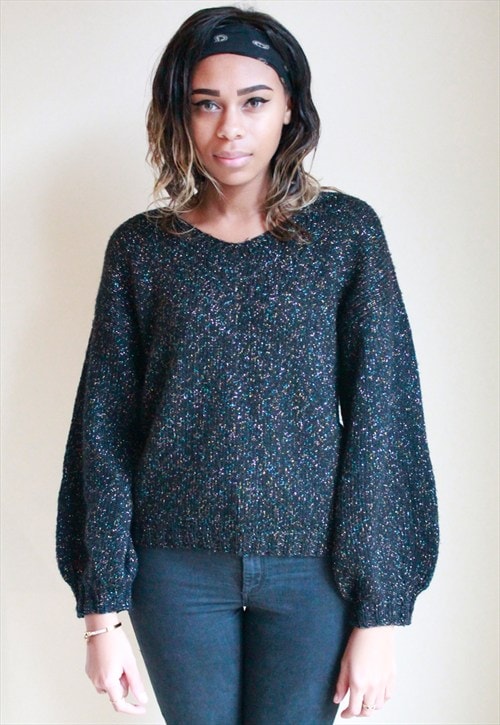 METALLIC THREAD JUMPER