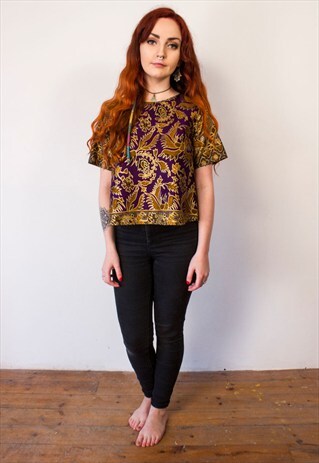 HANDMADE BALINESE BATIK FLOATY BOXY TEE