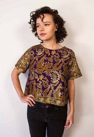HANDMADE BALINESE BATIK FLOATY BOXY TEE