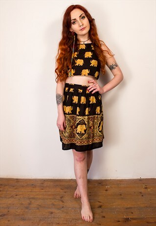 THAI ELEPHANT PRINTED CO-ORDS