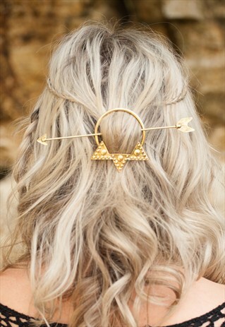 GOLD HAIR CLIP, FESTIVAL HAIR, BOHO HAIR,