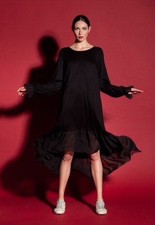 BLACK MAXI DRESS/ PLUS SIZE DRESS/ SUMMER DRESS/MAXI DRESS
