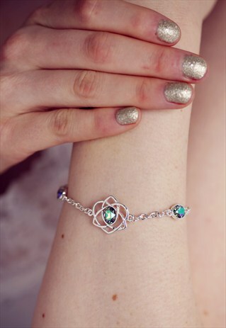 SILVER SWAROVSKI BRACELET TRINITY LOVE PARADISE SHINE