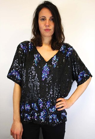 VINTAGE SEQUIN TOP