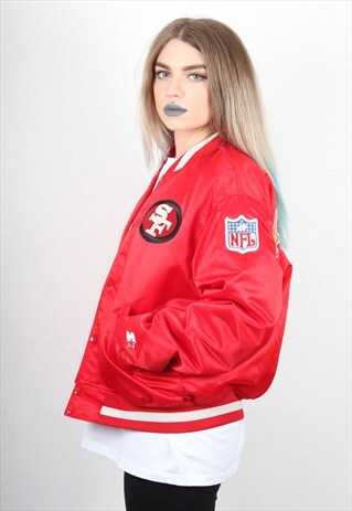 VINTAGE NFL 49ERS SPORTS VARSITY JACKET ASM299