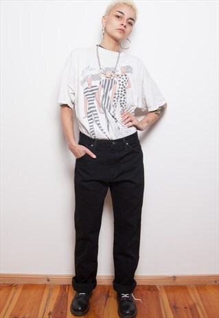 WRANGLER BLACK BOOT CUT DENIM JEANS ID:7036