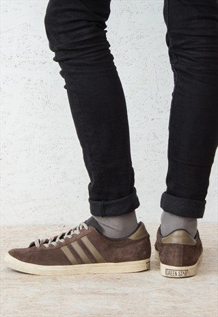 VINTAGE BROWN SUEDE ADIDAS TRAINERS