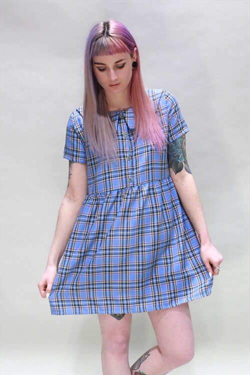 Lara Pastel Tartan Dress