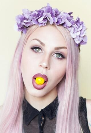 SIENA LILAC FLOATY FLOWER CROWN