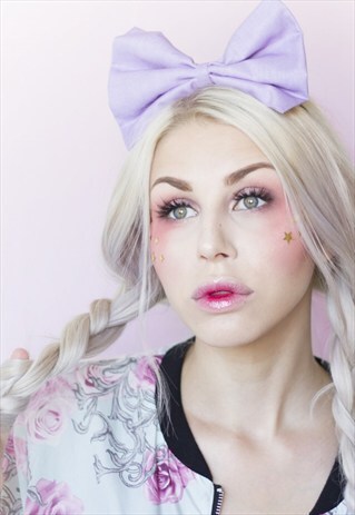 PASTEL LILAC OVERSIZED BOW HEADBAND