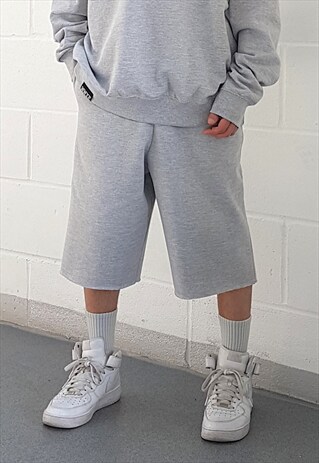 NEW RINGSPUN COTTON SWEAT SHORTS GREY
