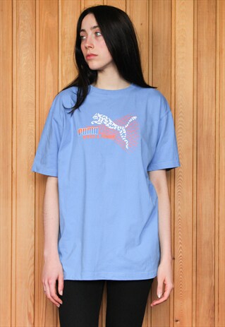 VINTAGE 1990S BLUE PUMA T-SHIRT