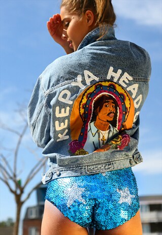 KEEP YA HEAD UP RE-WORK DENIM JACKET
