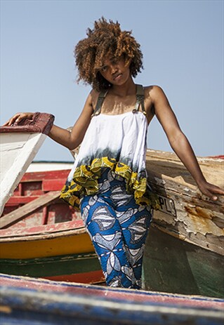 FLOATY PARACHUTE TOP WITH BRACES