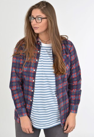 VINTAGE CHECK FLANNEL SHIRT /BVF874