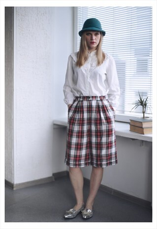 VINTAGE 80'S TARTAN SHORTS