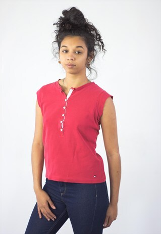 VINTAGE TOMMY HILFIGER TOP LOGO 90S M 5.1