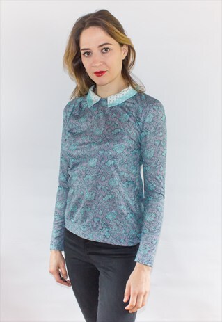 1970'S HANDMADE PATTERN TOP