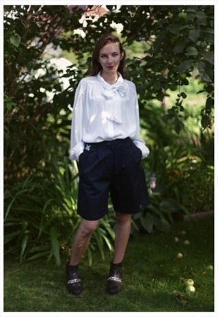 VINTAGE 80'S NAVY SAILOR SHORTS