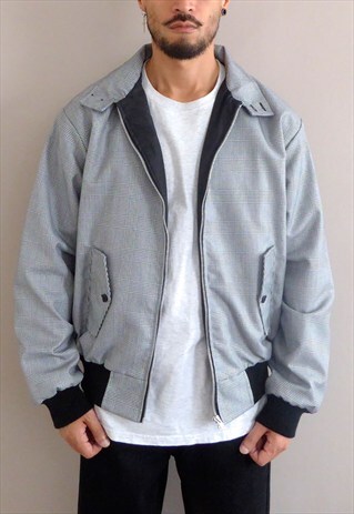 HARRINGTON JACKET PRINCE OF WALES GREY