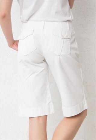 VINTAGE WHITE MIDI SHORT RALPH LAUREN