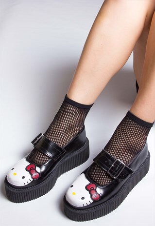 hello kitty platform heels