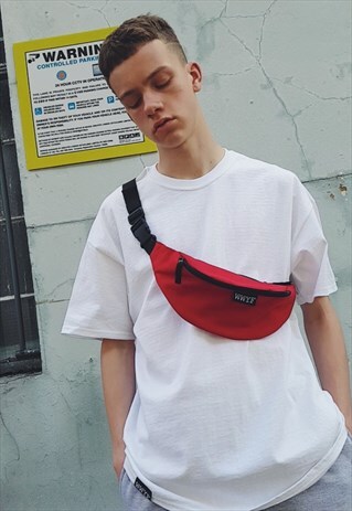 NEW MINIMALIST BUM BAG RED