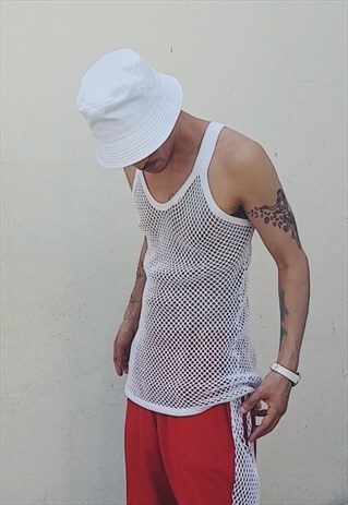 NEW STRING VEST WHITE