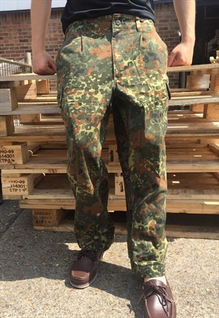 ARMY CAMO TROUSERS GERMAN FLECKTARN