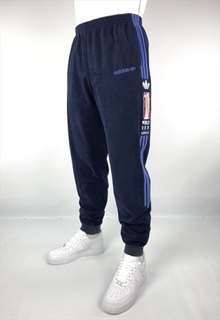 adidas velour joggers tracksuit bottoms 90s asos marketplace