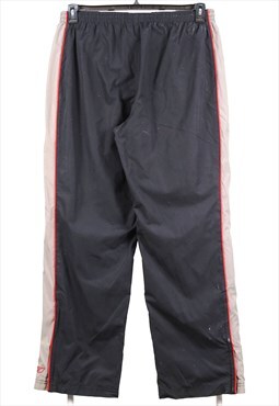 Vintage 00's Y2K Reebok Trousers / Pants Baggy Striped Black