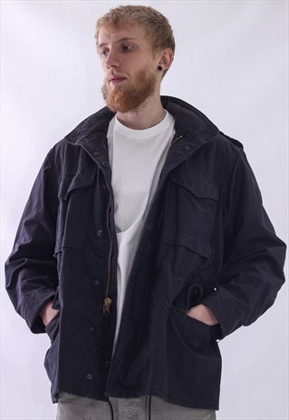 VINTAGE MENS ALPHA INDUSTRIES M-65 MILITARY MULTIPOCKET COAT
