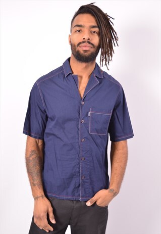 VINTAGE MOSCHINO SHIRT BLUE