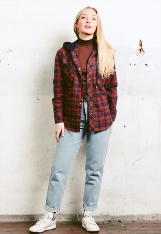 VINTAGE 90S WRANGLER HOODED SHIRT