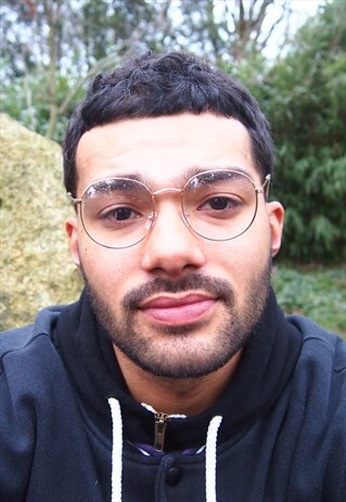 ROSE GOLD UNISEX CLEAR LENS GLASSES